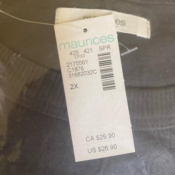 Maurice’s Glitter And Dirt Graphic Tee 2X - Picture 4 of 7